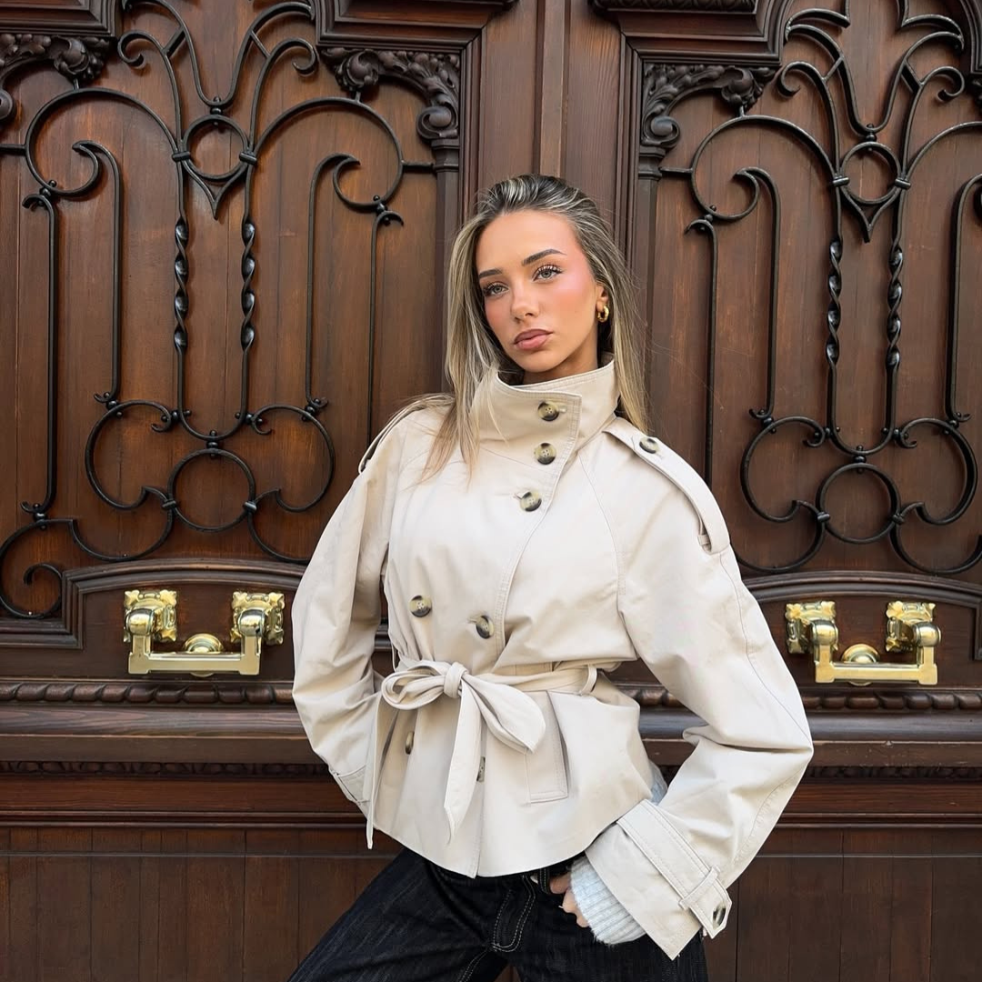 The Maya Short Trench Coat