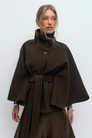 The Signature Belted Cape Jacket