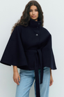 The Signature Belted Cape Jacket